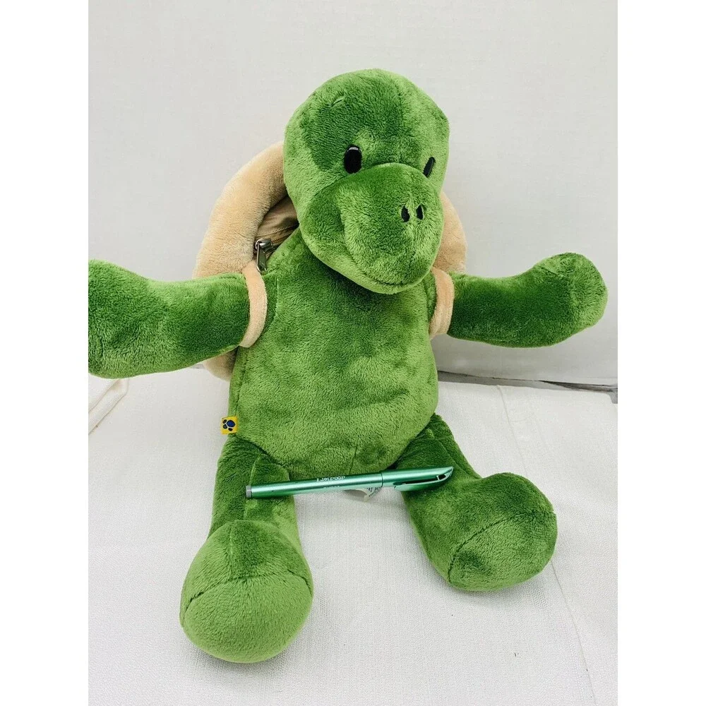 Build a Bear Trekkin Turtle Plush with Shell Backpack 17